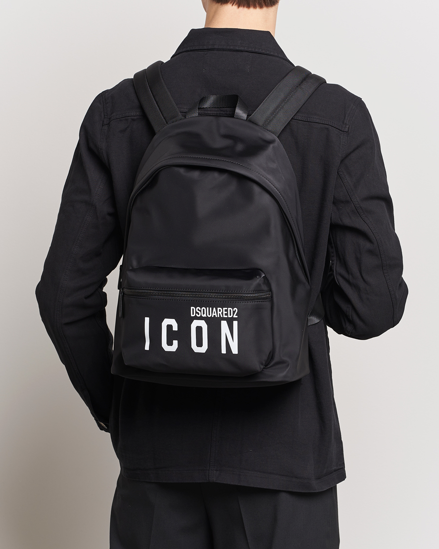 Herre | Rygsække | Dsquared2 | Be Icon Backpack Black