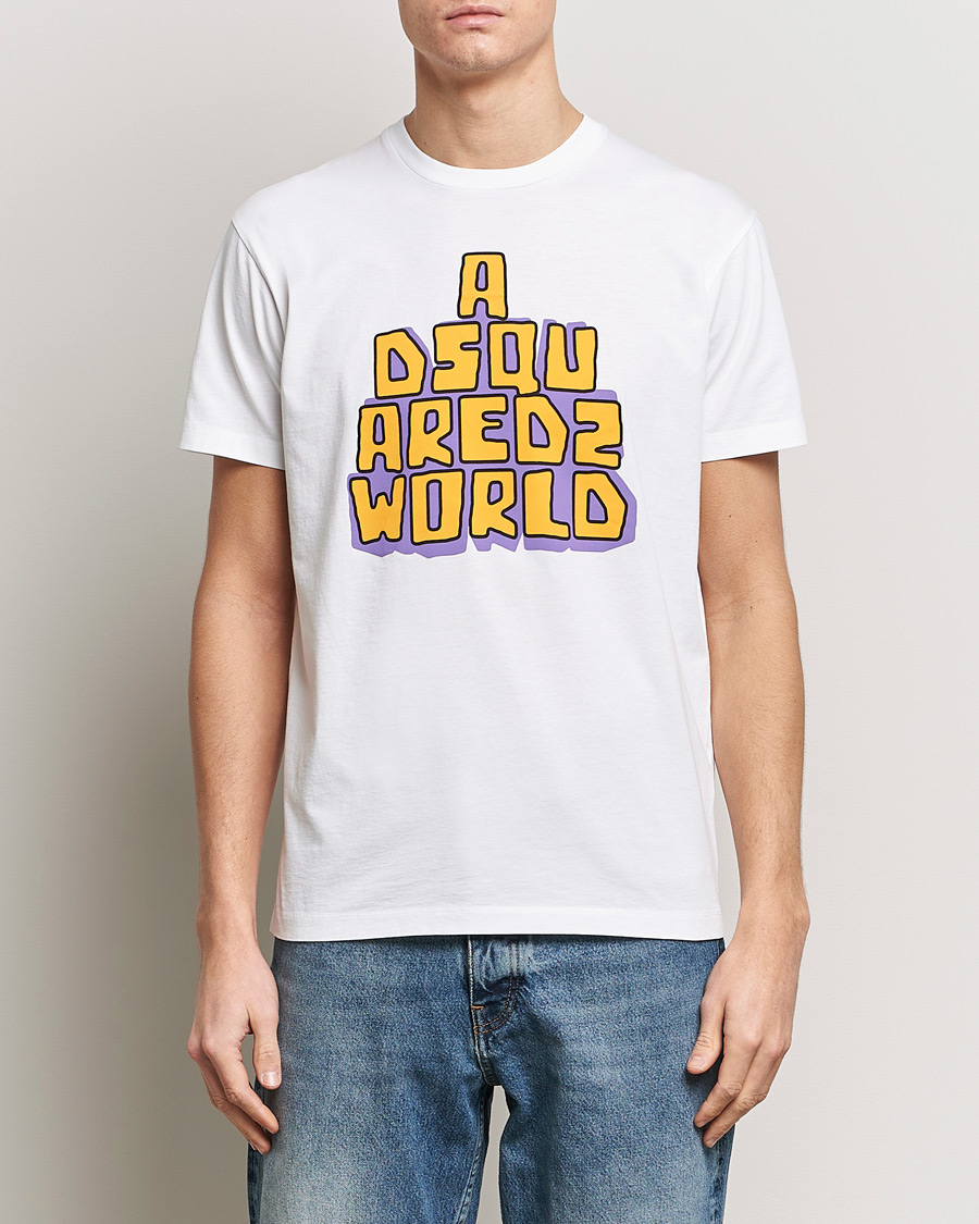 Herre | Tøj | Dsquared2 | Cool Fit Logo Crew Neck T-Shirt White