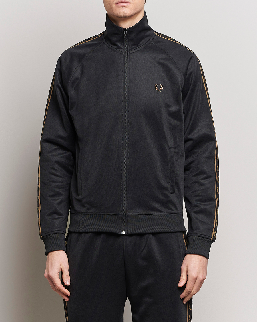 Herre | Fred Perry | Fred Perry | Taped Track Jacket Black