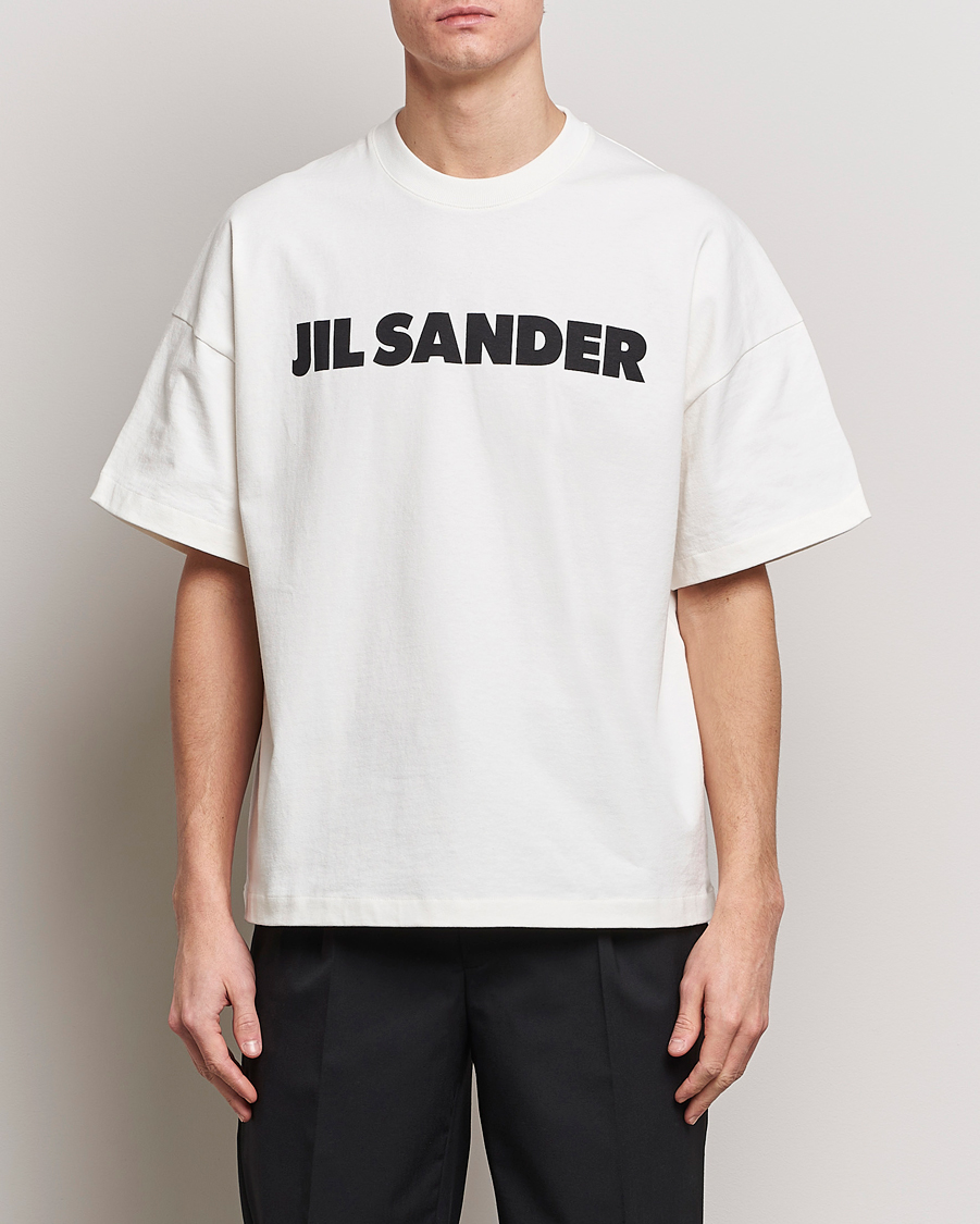 Herre | Tøj | Jil Sander | Round Collar Logo T-Shirt White
