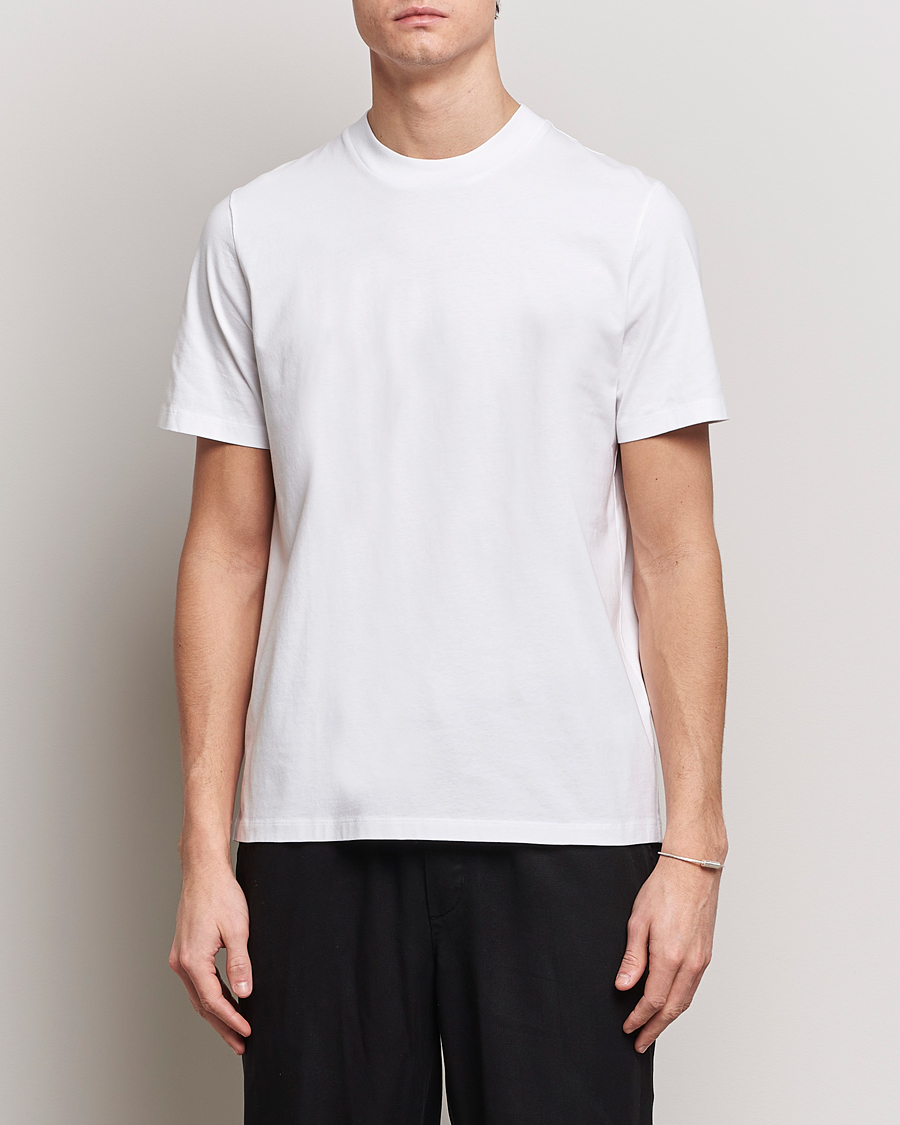 Herre | Luxury Brands | Jil Sander | Round Collar Simple T-Shirt White