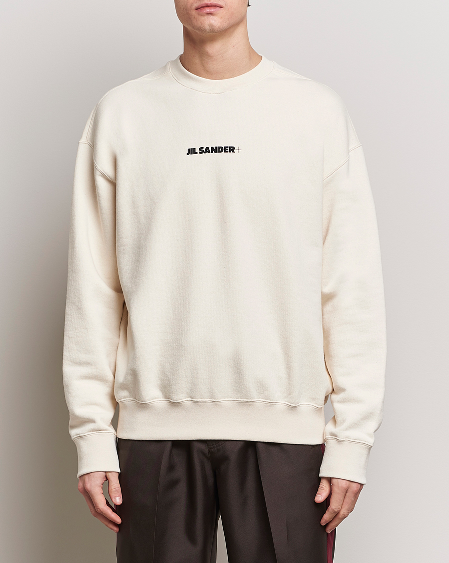 Herre | Tøj | Jil Sander | Small Logo Sweatshirt Dune