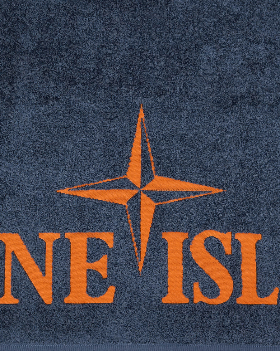 Herre | Stone Island | Stone Island | Cotton Terry Beach Towel Dark Blue