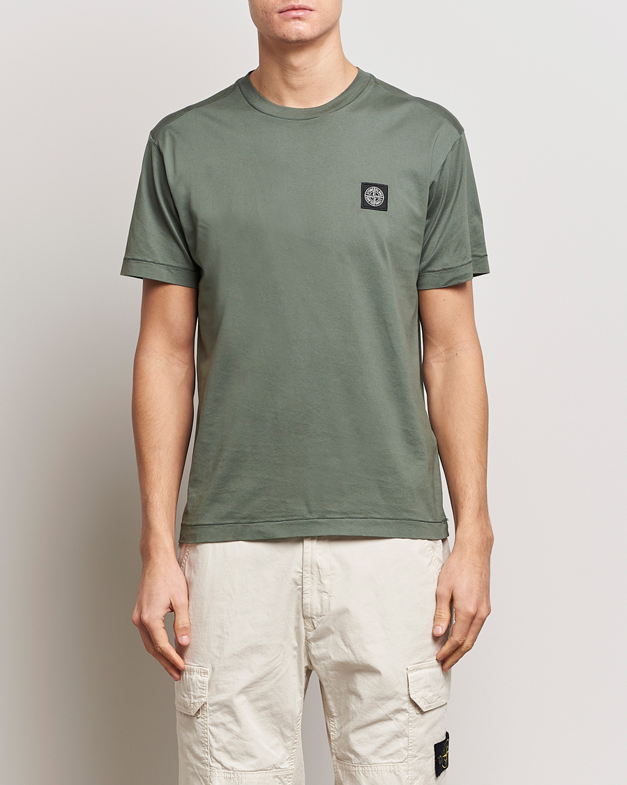 Herre | Tøj | Stone Island | Garment Dyed Cotton Jersey T-Shirt Musk