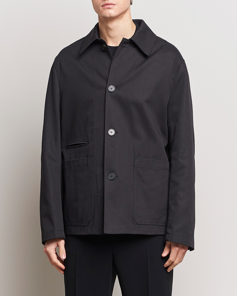 Herre | Tøj | Lanvin | Cotton Work Jacket Black