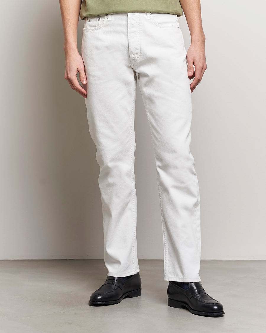 Herre | Hvide jeans | J.Lindeberg | Cody Solid Regular Jeans Cloud White