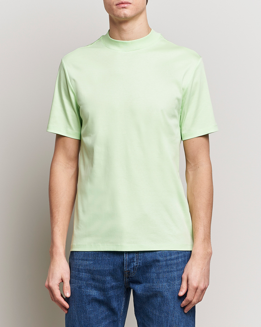 Herre | Tøj | J.Lindeberg | Ace Mock Neck T-Shirt Paradise Green