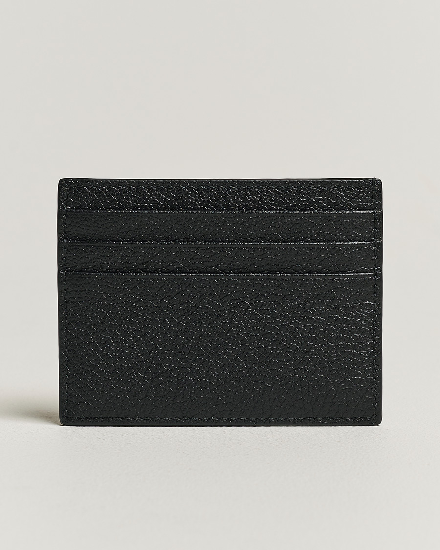 Herre | Tilbehør | Giorgio Armani | Grain Leather Card Holder Black Calf