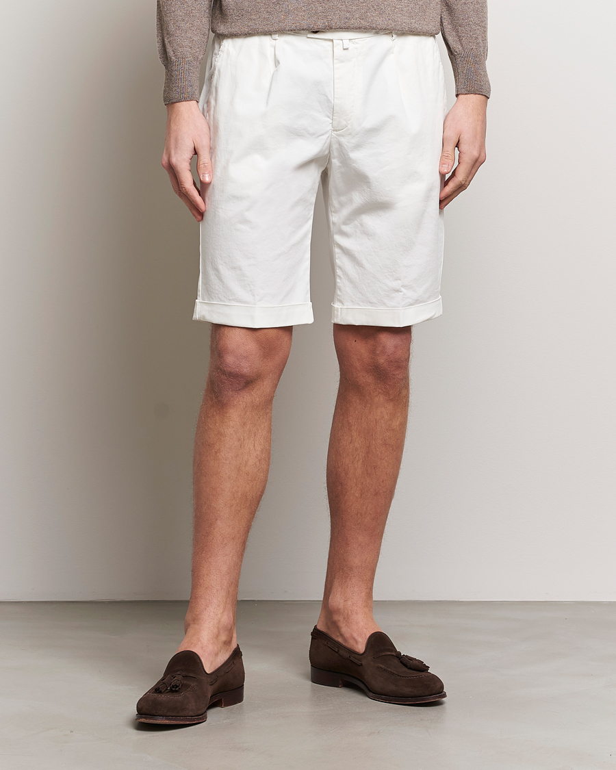 Herre | Briglia 1949 | Briglia 1949 | Pleated Cotton Shorts White