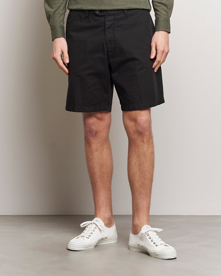 Herre | Tøj | Briglia 1949 | Easy Fit Cotton Shorts Black