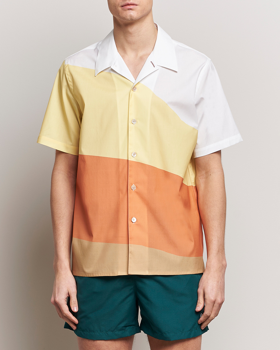 Herre | PS Paul Smith | PS Paul Smith | Blocksstriped Resort Short Sleeve Shirt Multi