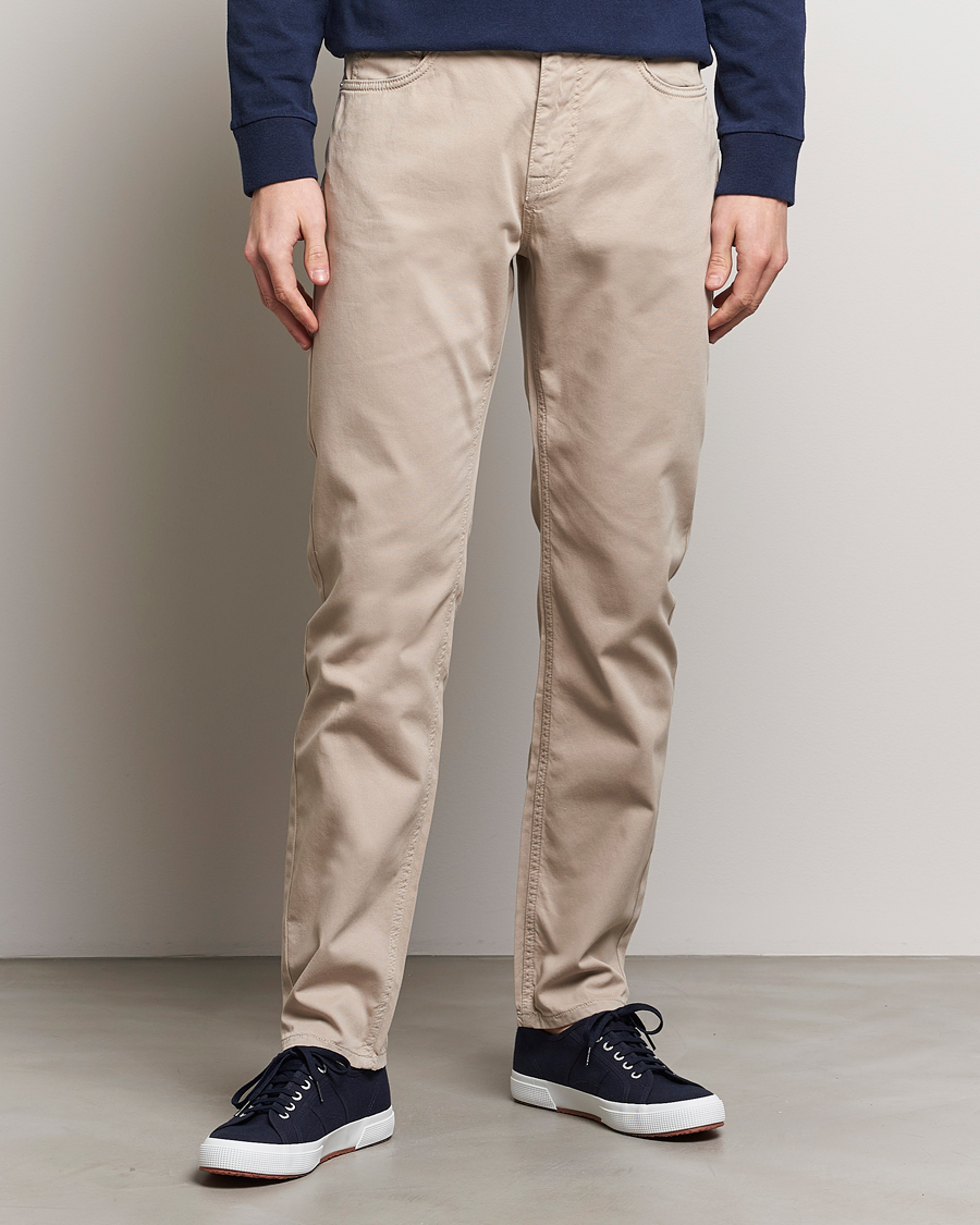 Herre | 5-pocket bukser | Morris | James Structured 5-Pocket Trousers Khaki
