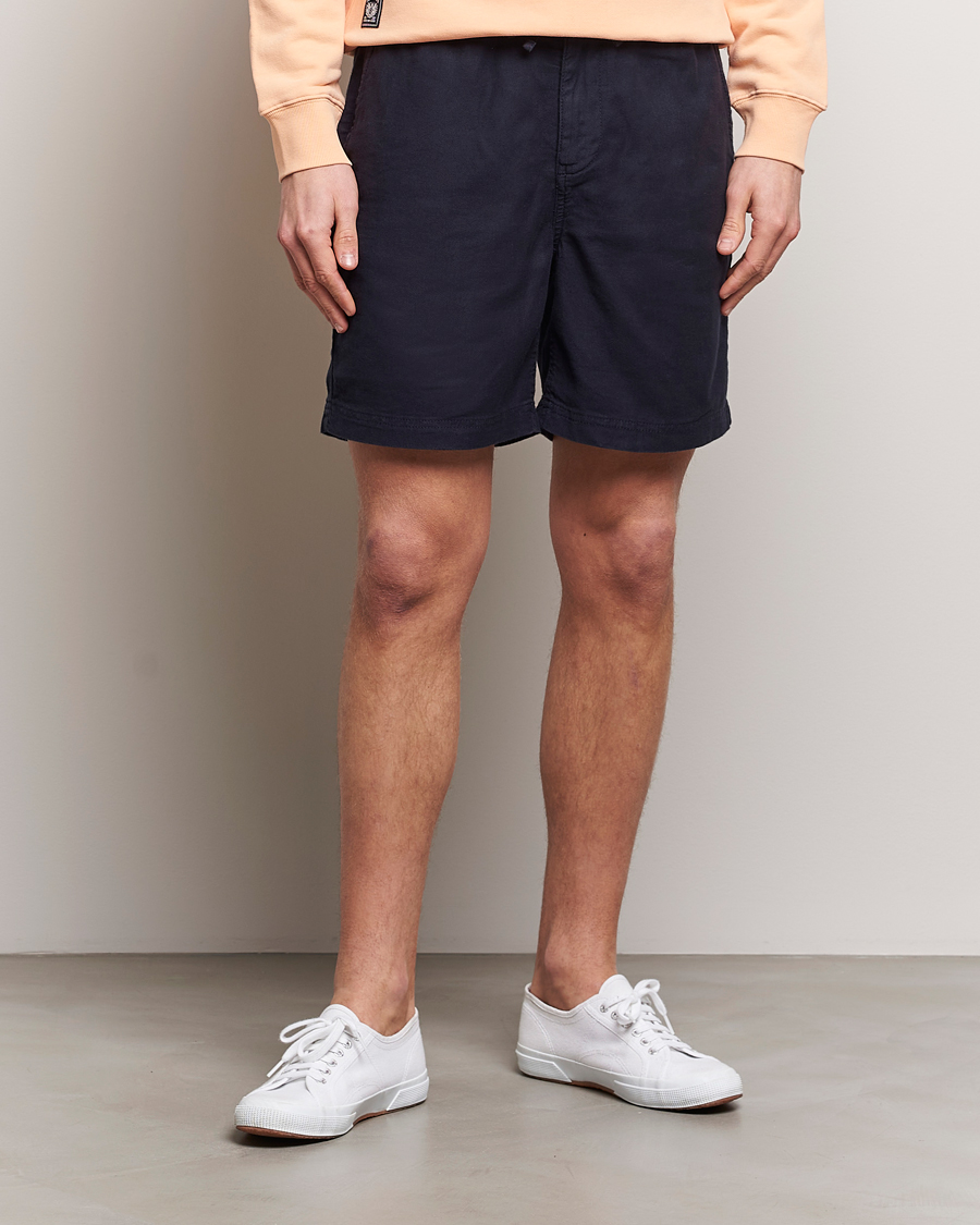 Herre |  | Morris | Fenix Linen Shorts Navy