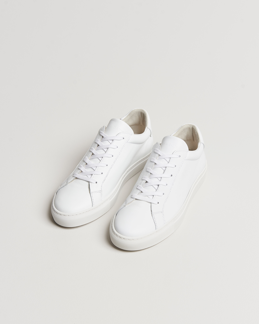 Herre | Sneakers med lavt skaft | A Day's March | Leather Marching Sneaker White