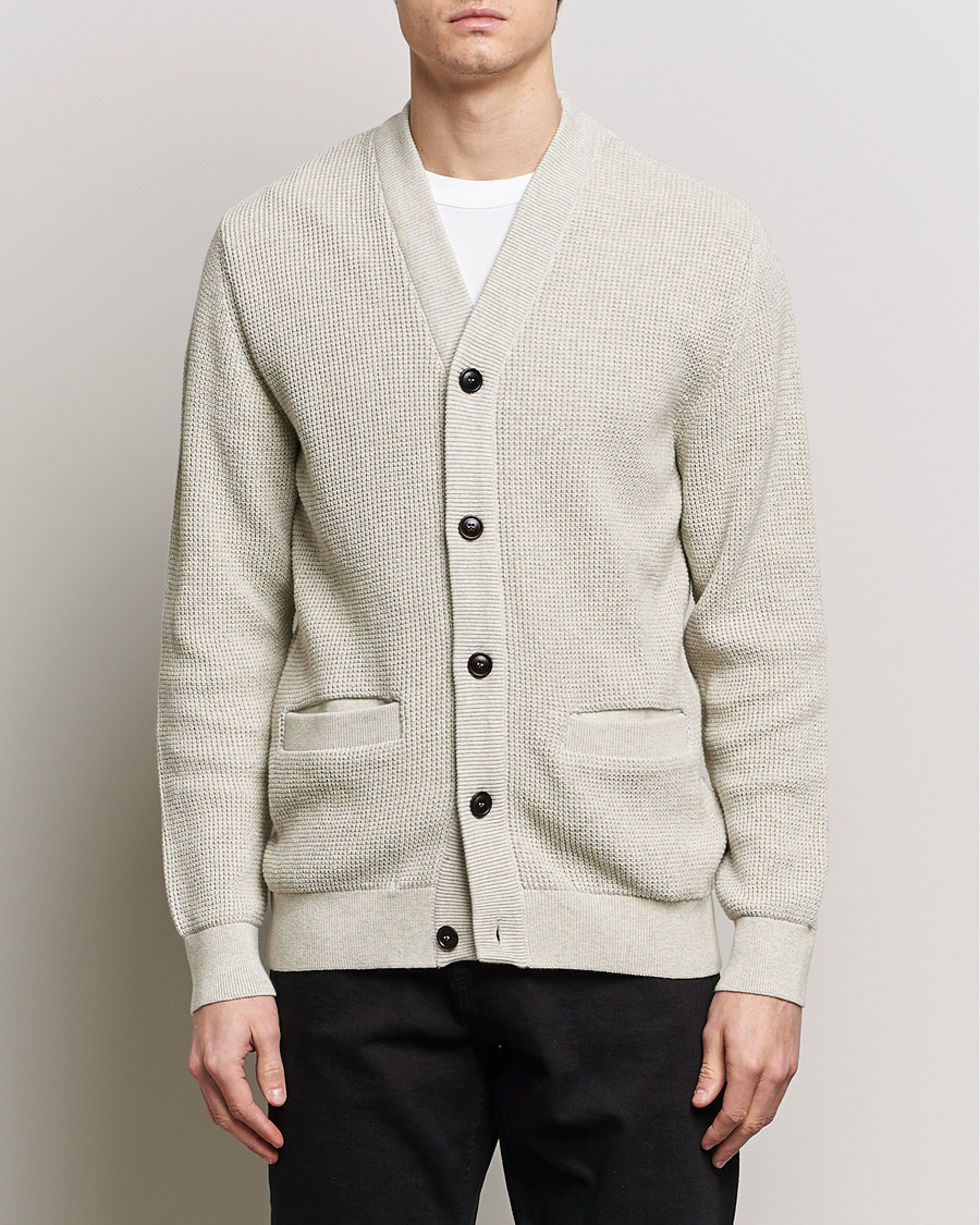 Herre | Tøj | Barbour Lifestyle | Howick Knitted Cotton Cardigan Whisper White