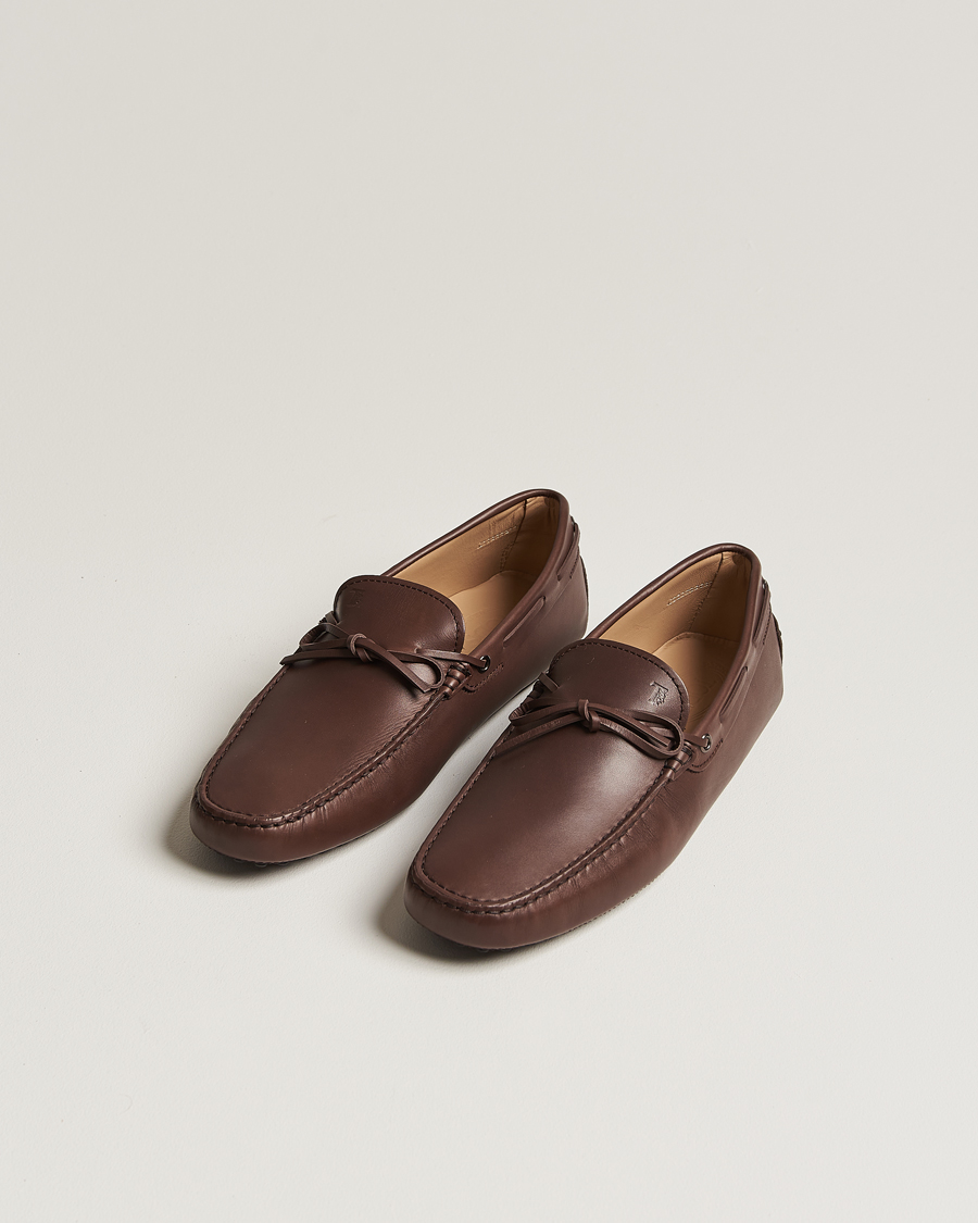 Herre | Tod's | Tod's | Lacetto Gommino Carshoe Dark Brown Calf