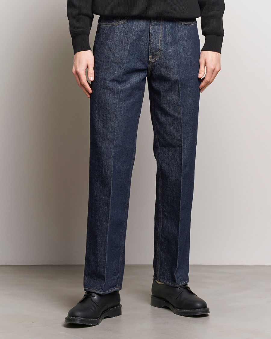 Herre | Blå jeans | Auralee | Regular Fit Denim Pants Dark Indigo