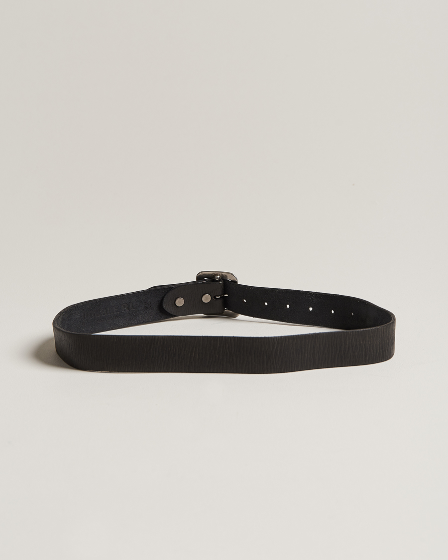 Herre | Tilbehør | RRL | Tumbled Leather Belt Vintage Black
