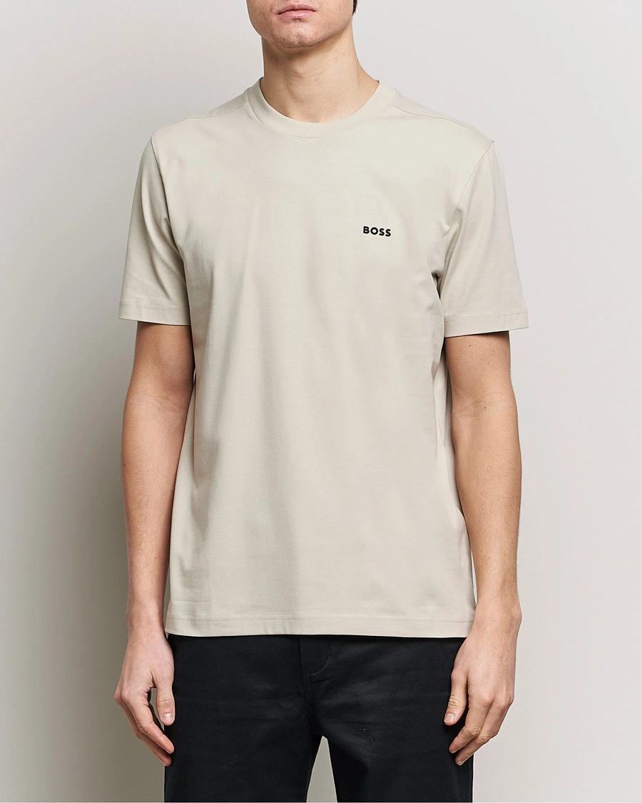 Herre | Tøj | BOSS GREEN | Crew Neck T-Shirt Light Beige
