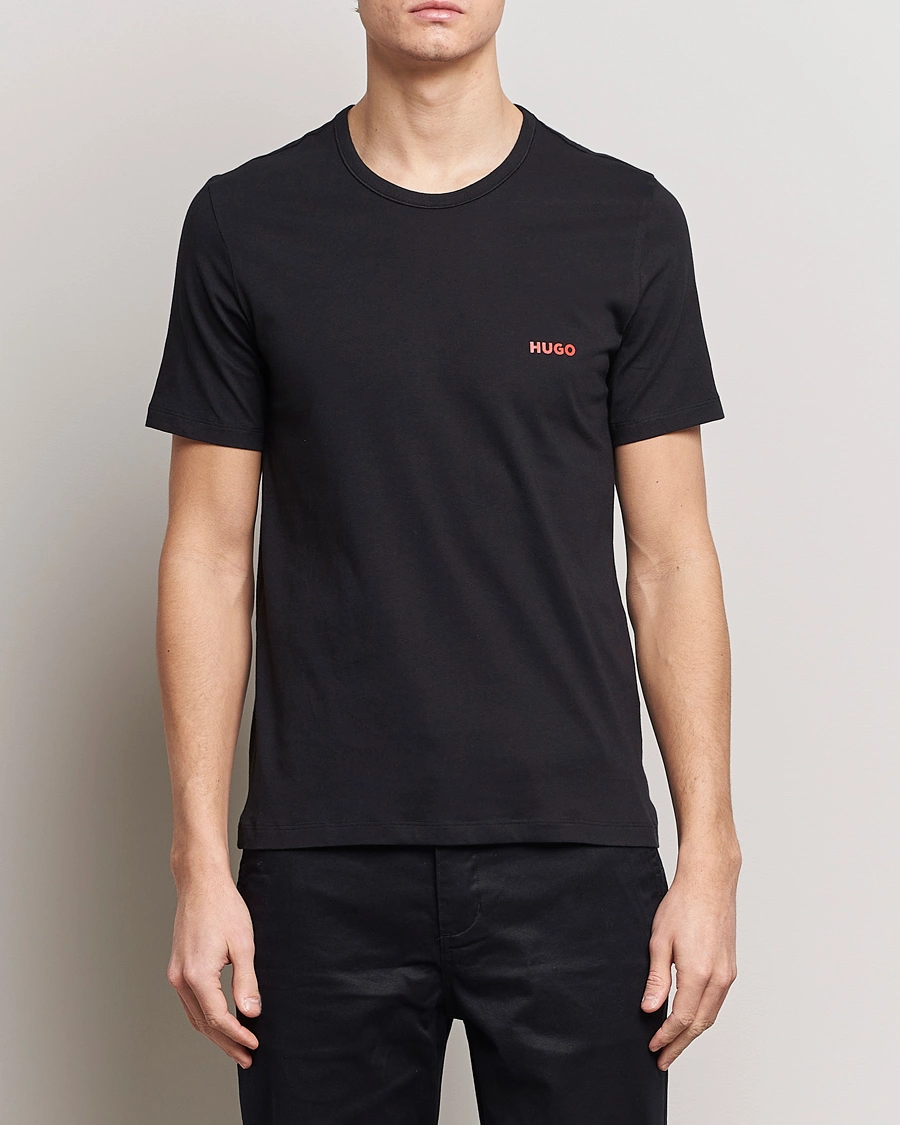 Herre | Sorte t-shirts | HUGO | 3-Pack Logo Crew Neck T-Shirt Black/Red/White