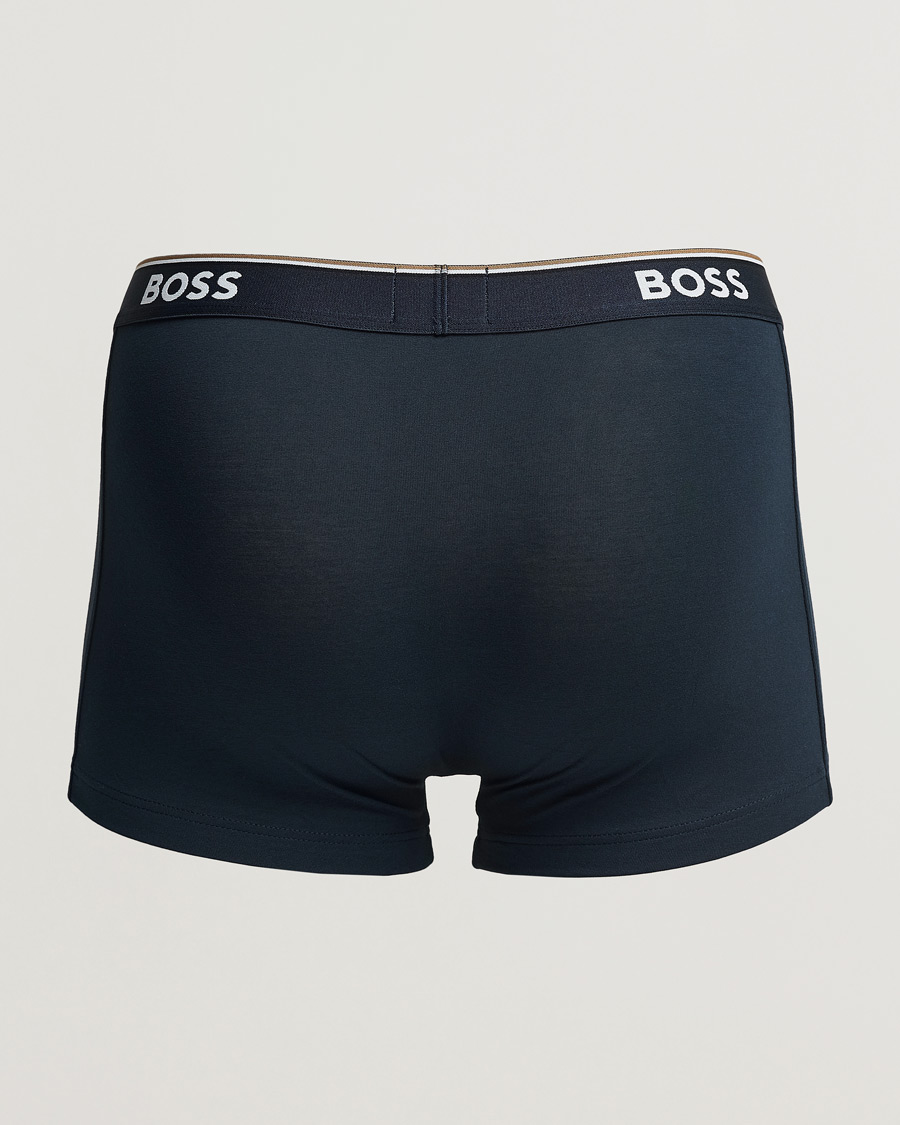 Herre | BOSS | BOSS BLACK | 3-Pack Cotton Trunk Black/White/Blue