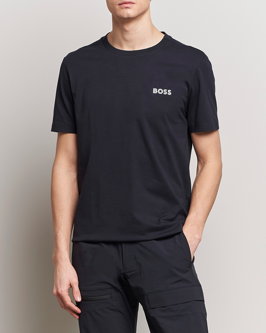Herre | BOSS GREEN | BOSS GREEN | Crew Neck T-Shirt Dark Blue