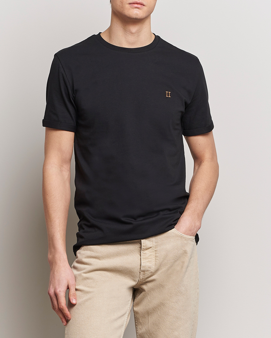 Herre | LES DEUX | LES DEUX | Nørregaard Cotton T-Shirt Black