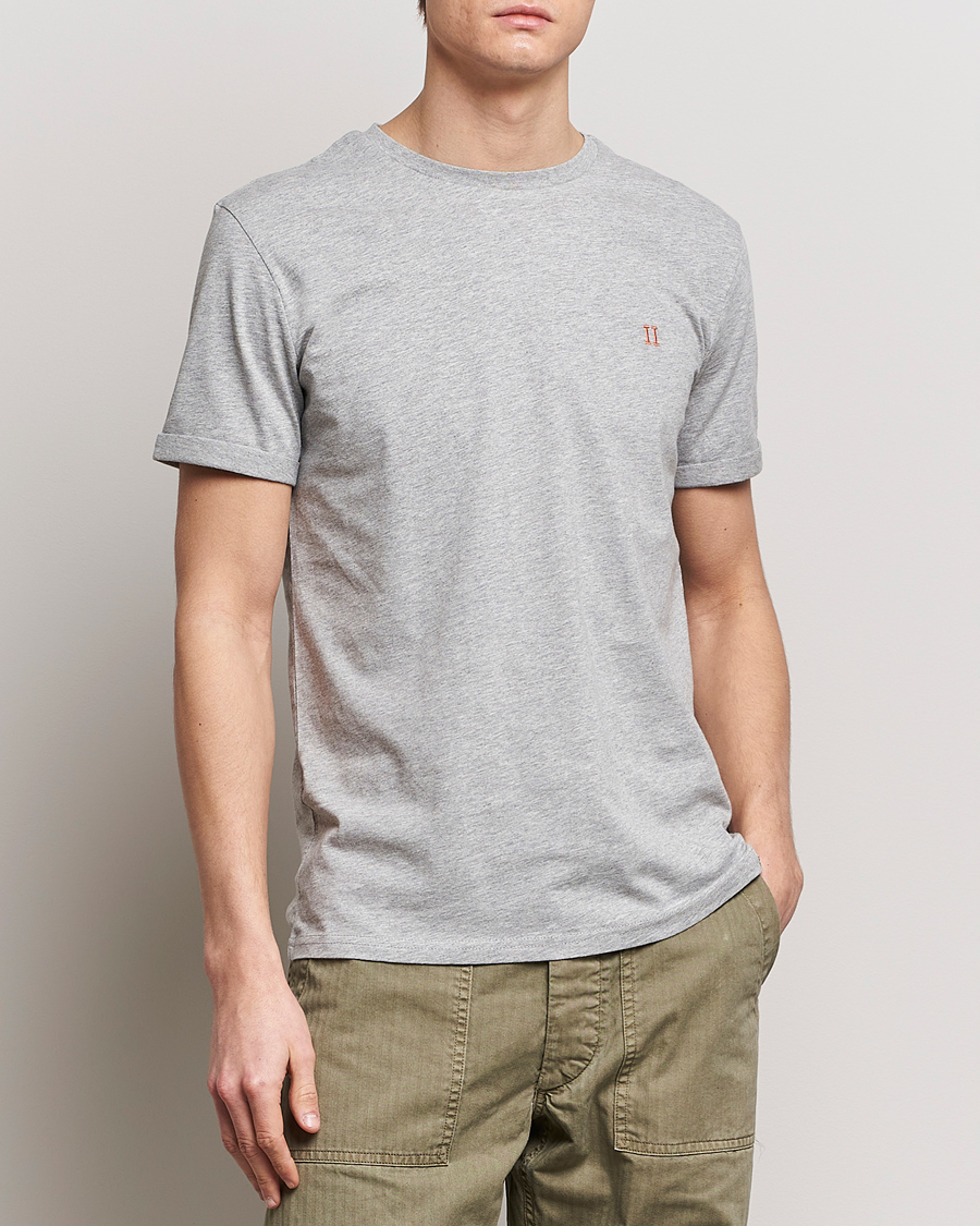 Herre |  | LES DEUX | Nørregaard Cotton T-Shirt Grey Melange