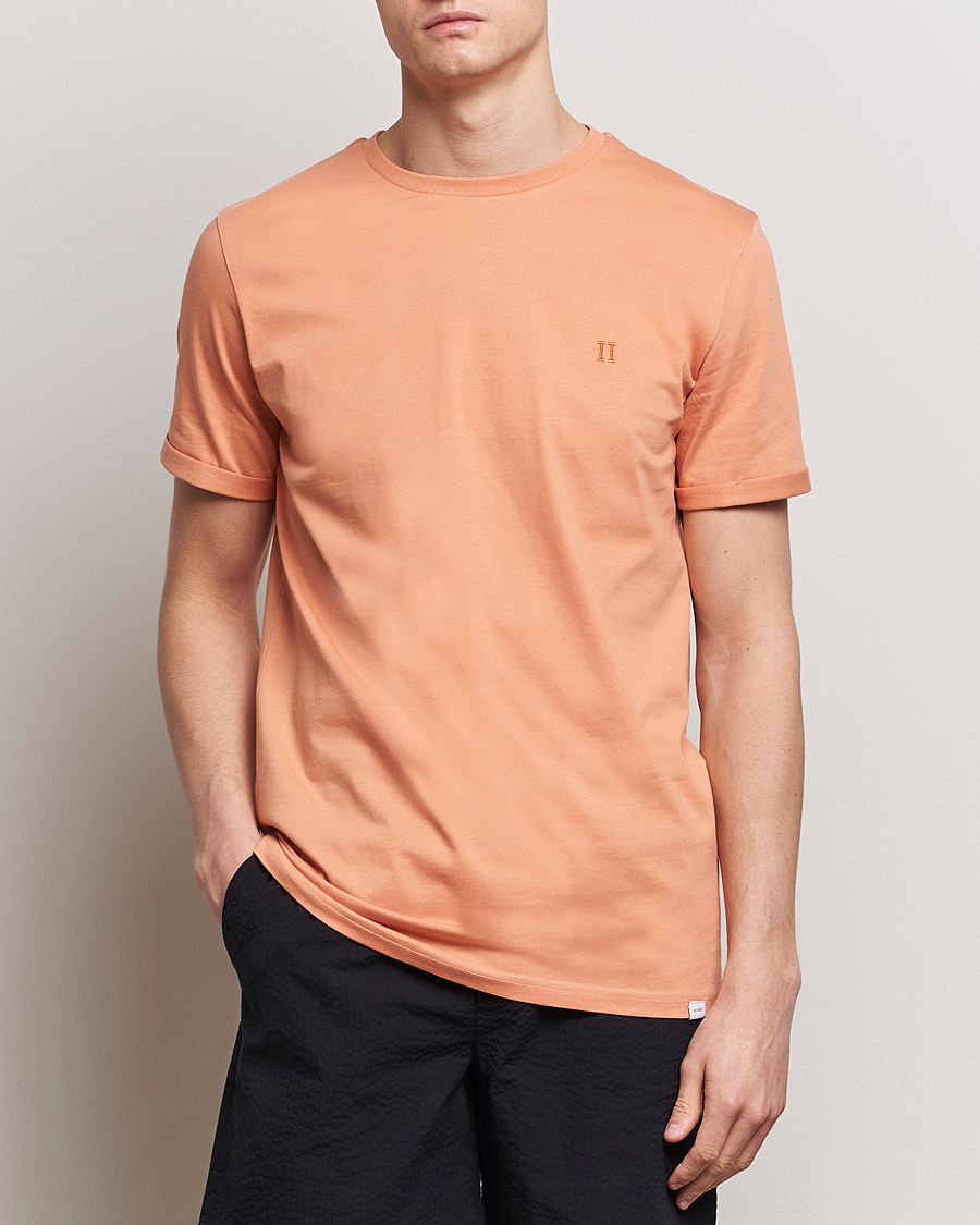 Herre | Nyheder | LES DEUX | Nørregaard Cotton T-Shirt Baked Papaya Orange