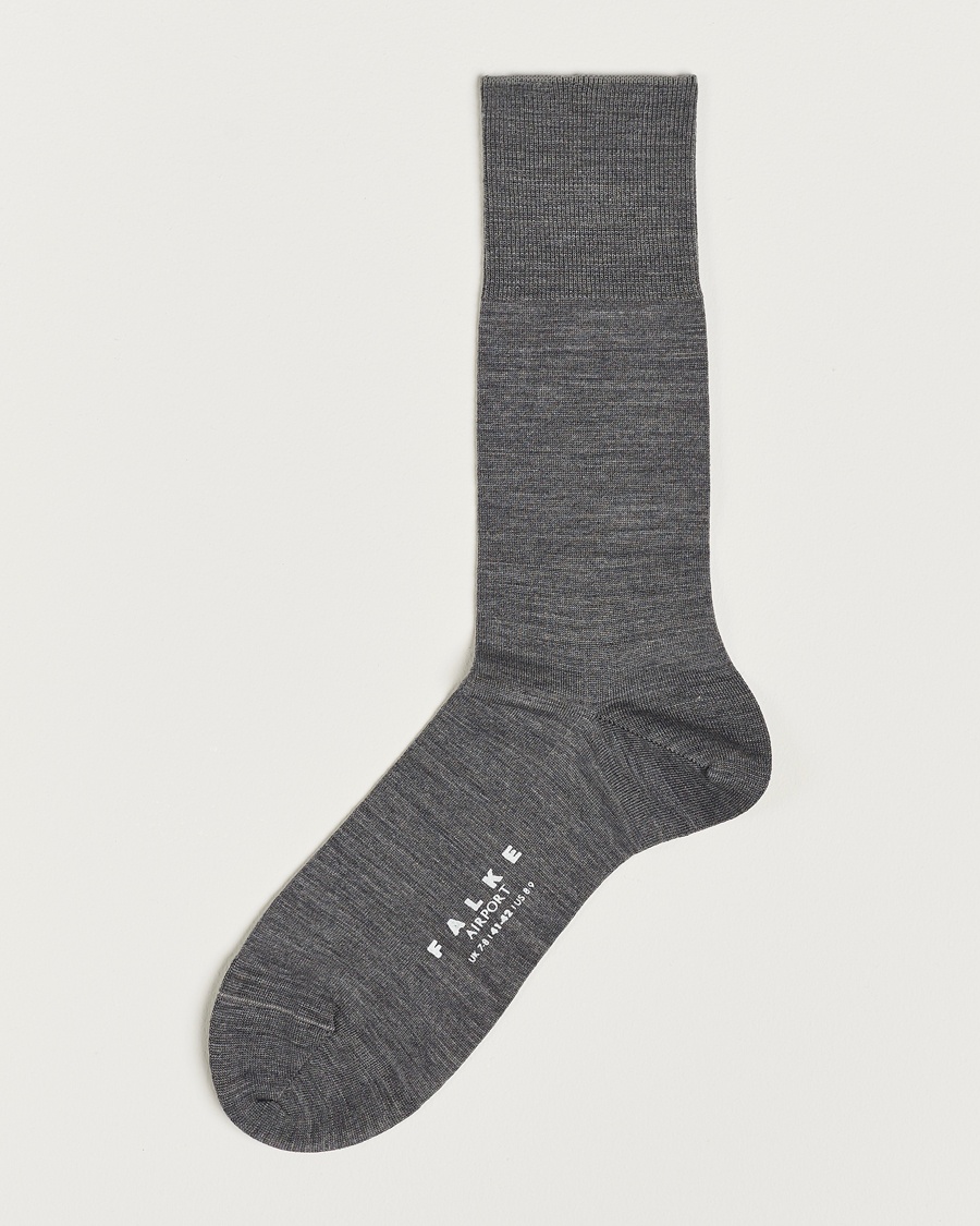 Falke Airport Socks Grey Melange – Grå