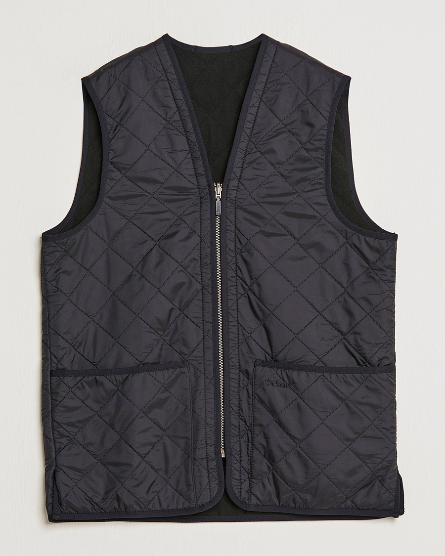 Barbour Lifestyle Quilt Waistcoat/Zip-In Liner Black – Sort