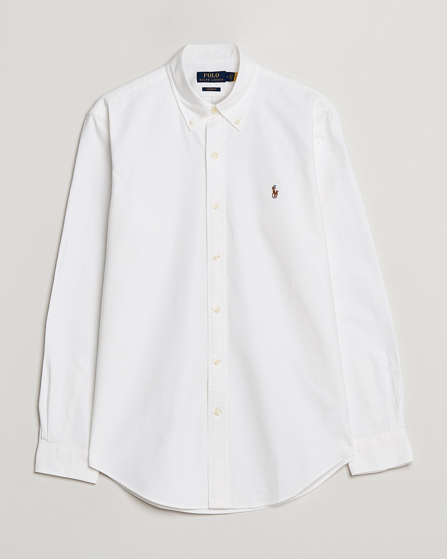 Polo Ralph Lauren Custom Fit Oxford Shirt White – Hvid
