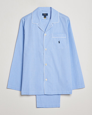 Herre | Wardrobe basics | Polo Ralph Lauren | Pyjama Set Mini Gingham Blue