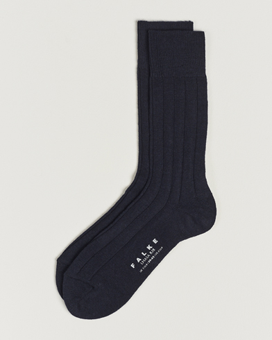 Herre | Sokker i merinould | Falke | Lhasa Cashmere Socks Dark Navy