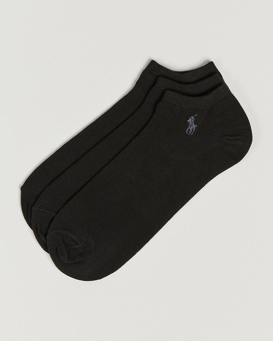Polo Ralph Lauren 3-Pack Ghost Sock Black – Sort