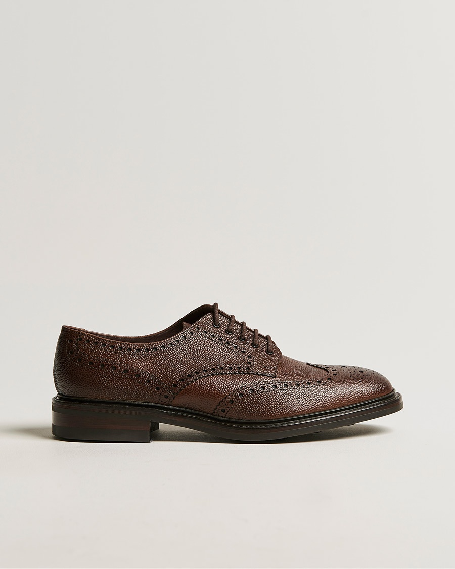  Badminton Brogue Dark Brown Grain