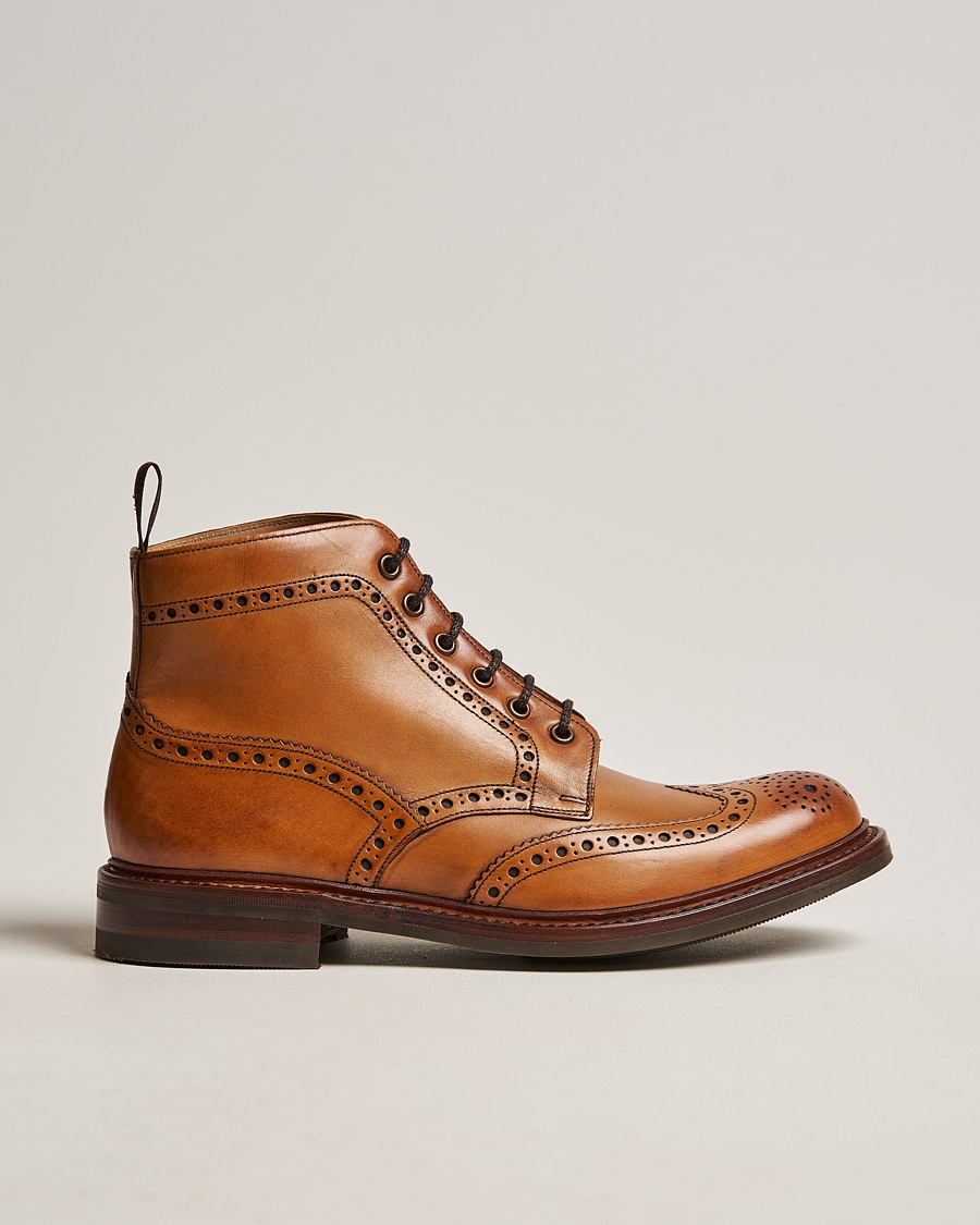 Loake 1880 Bedale Boot Tan Burnished Calf – Brun
