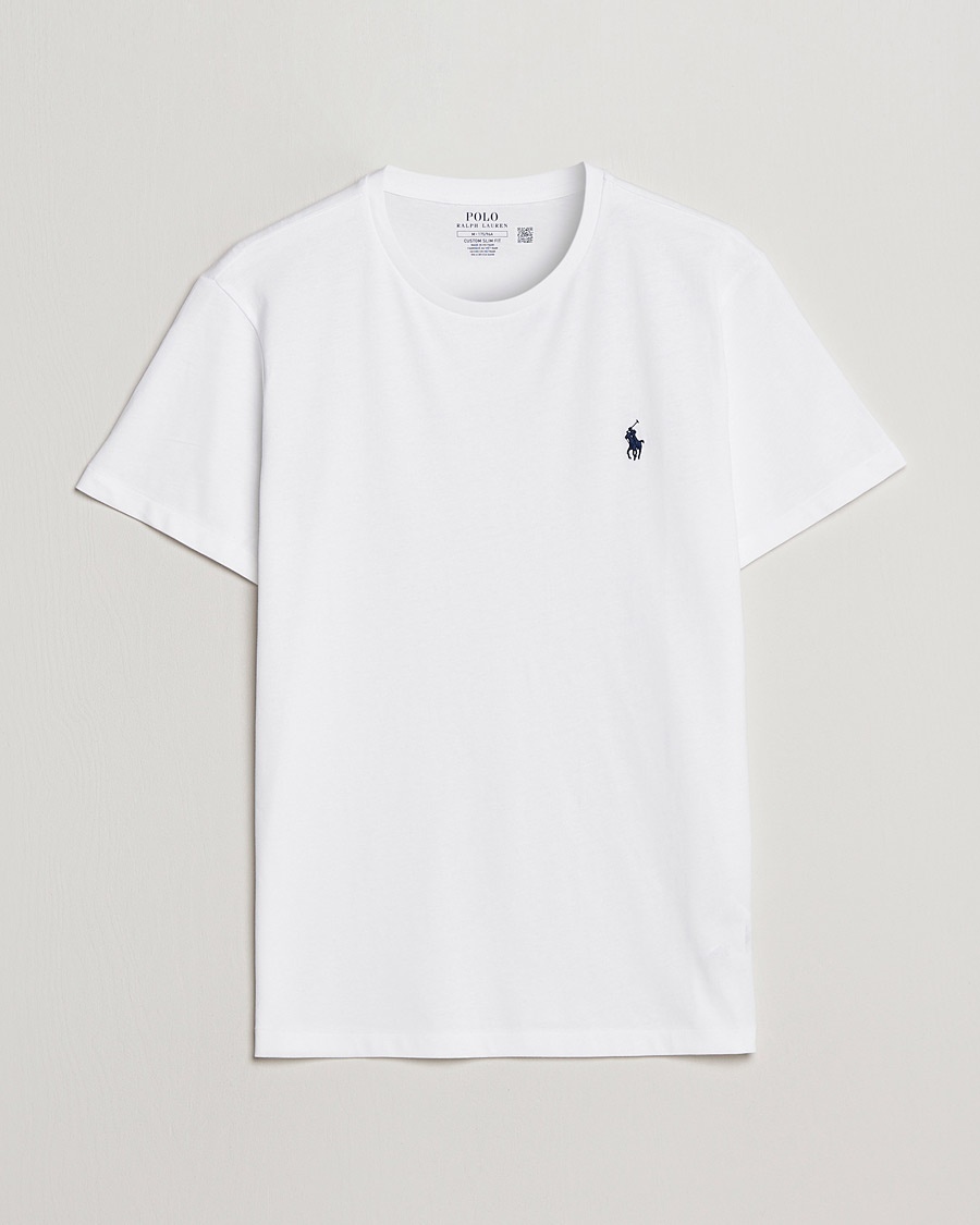 Polo Ralph Lauren Custom Slim Fit Tee White – Hvid