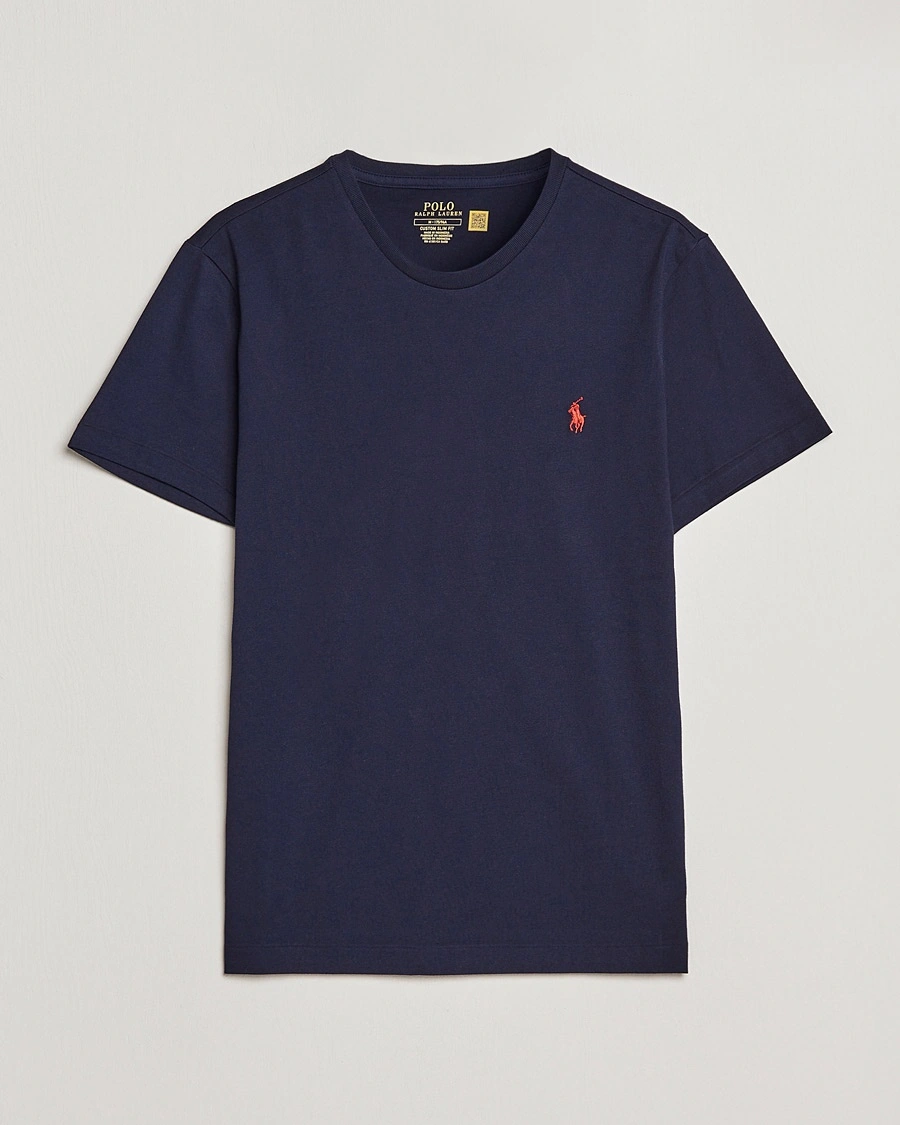 Polo Ralph Lauren Custom Slim Fit Tee Ink – Blå