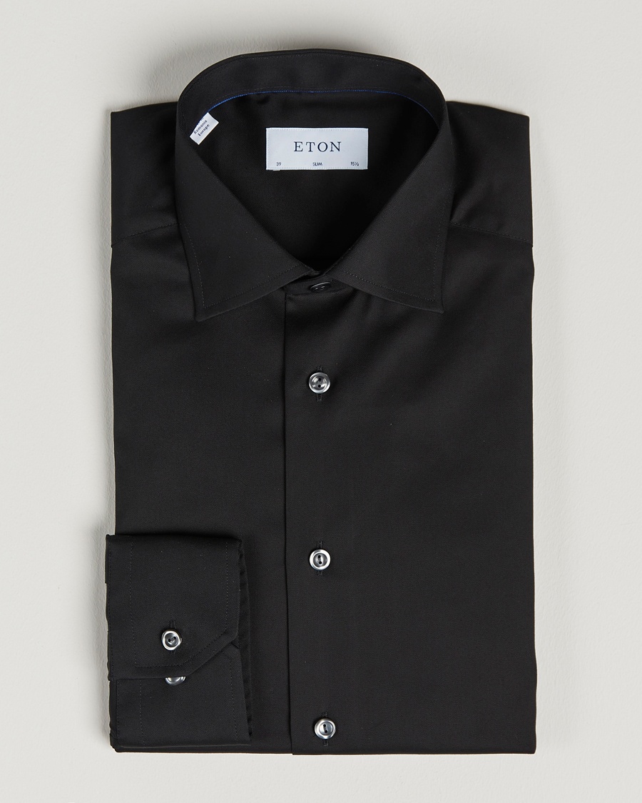 Eton Slim Fit Shirt Black – Sort