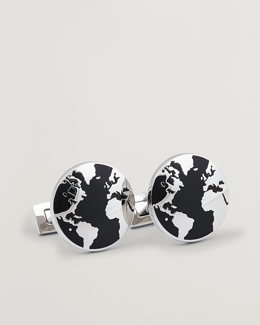  Cuff Links World Traveler Black