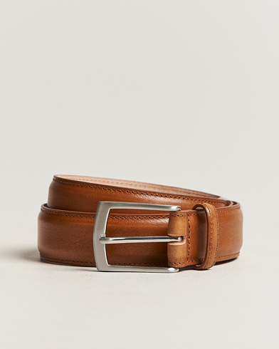 Herre | Tilbehør | Loake 1880 | Henry Leather Belt 3,3 cm Tan