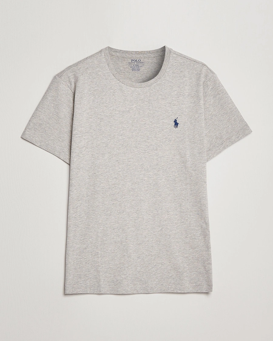 Polo Ralph Lauren Custom Slim Fit Tee New Grey Heather – Grå