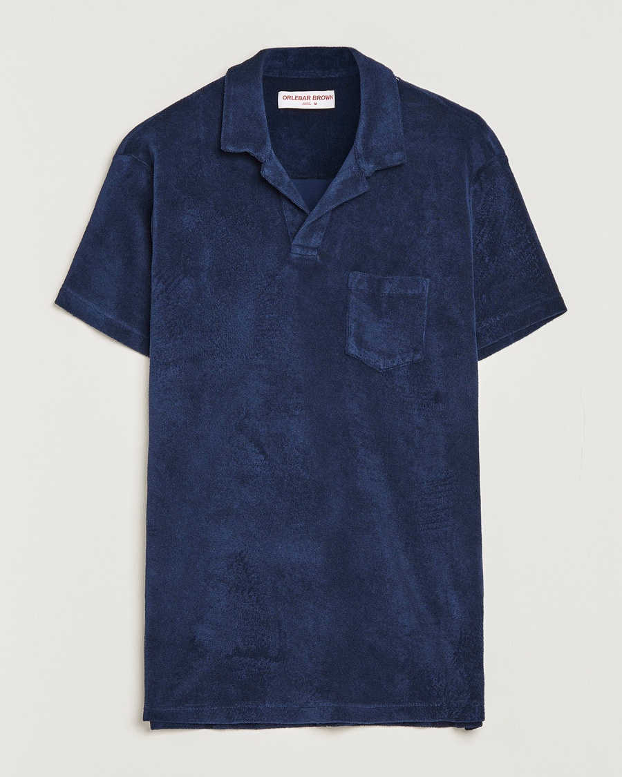 Orlebar Brown Terry Polo Navy – Blå