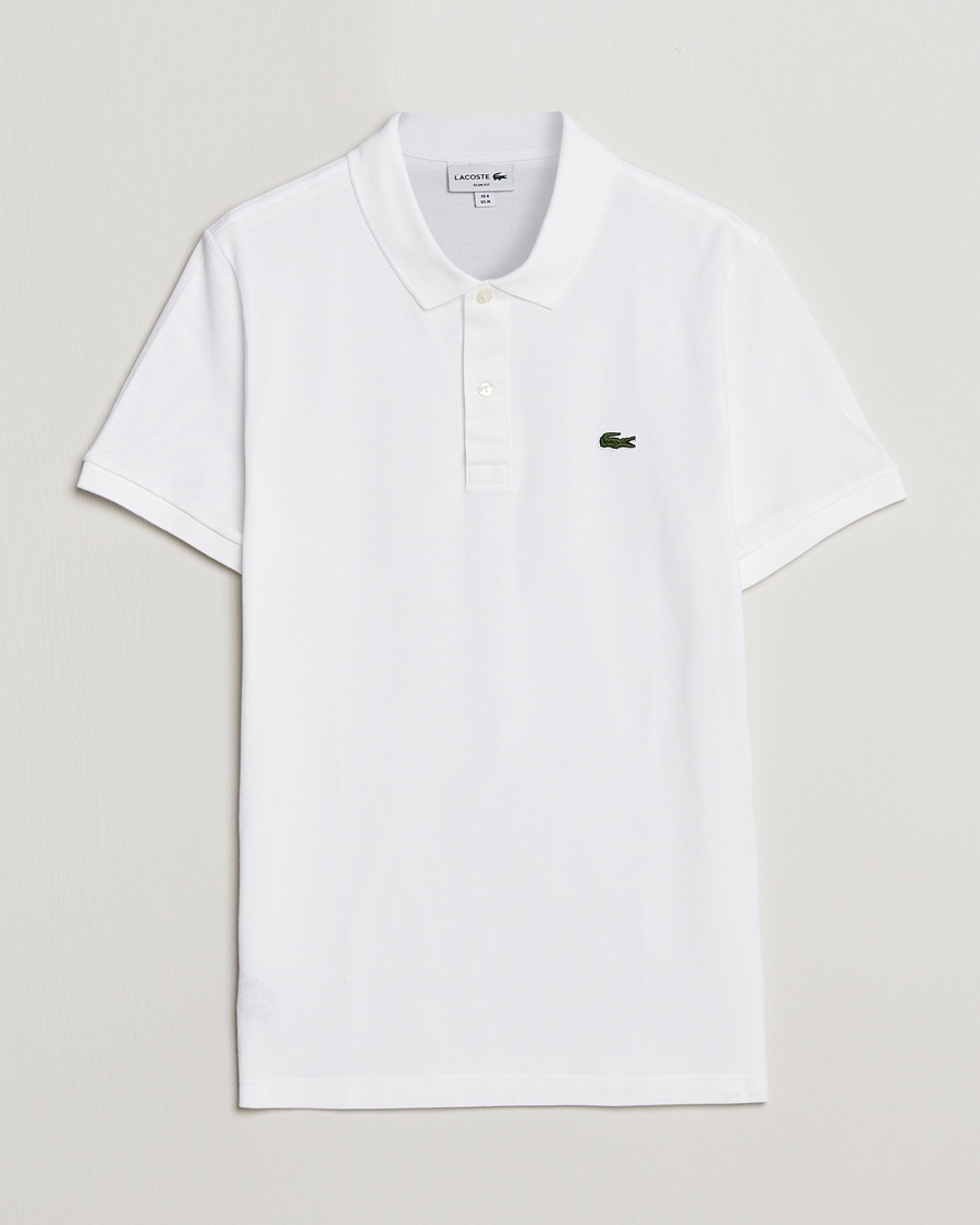 Lacoste Slim Fit Polo Piké White – Hvid