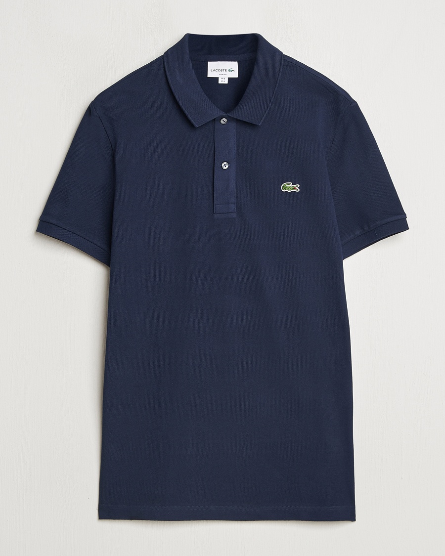  Slim Fit Polo Piké Navy Blue