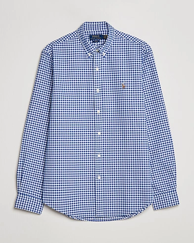 Herre | The Classics of Tomorrow | Polo Ralph Lauren | Slim Fit Shirt Oxford Blue/White Gingham