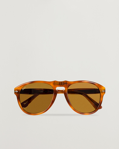 Herre | Buede solbriller | Persol | 0PO0649 Sunglasses Light Havana/Crystal Brown