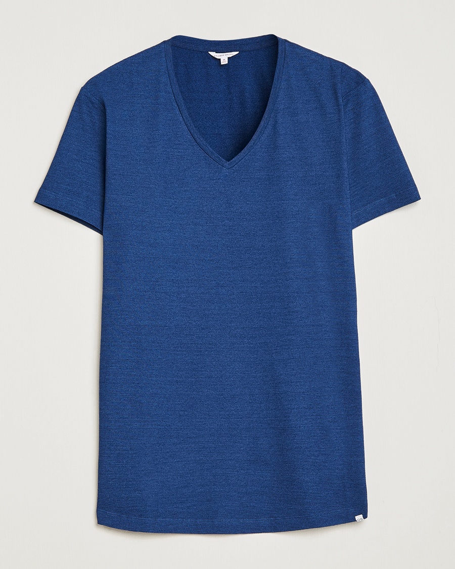 Herre | | Orlebar Brown | OB V-Neck Tee Denim Pigment