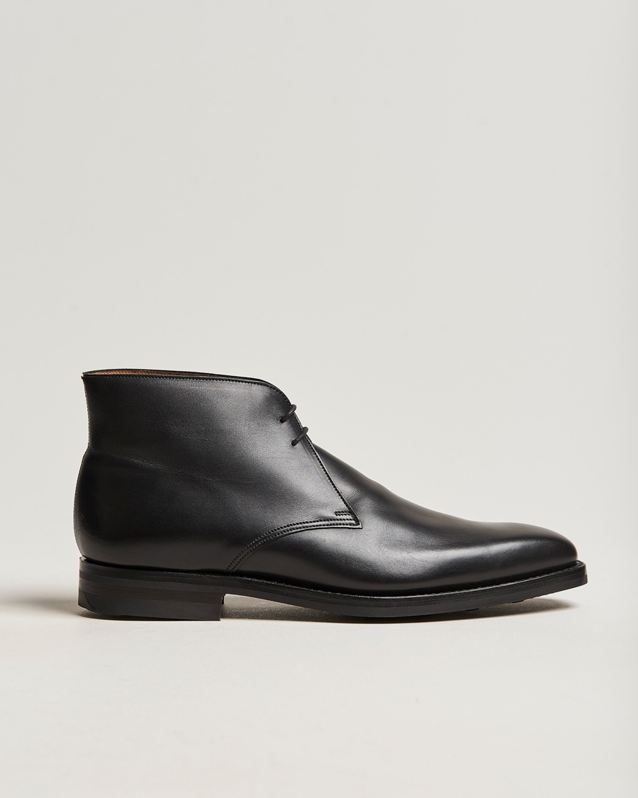 Crockett & Jones Tetbury Chukka Black Calf – Sort